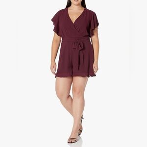 Elegant Burgundy Women's Jumpsuit